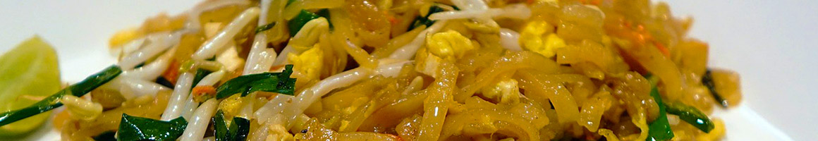 Eating Thai Vietnamese at Thai Cuisine & Noodle House - Trad Thai, Noodles, & Pho restaurant in Charlottesville, VA.